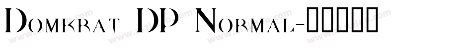 Domkrat DP Normal字体转换